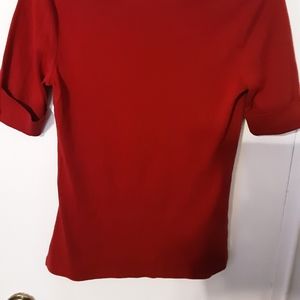 Red short sleeve shirt